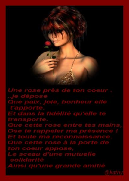 tellement touchant...qu'il etait normal de la poser ...