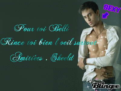 apres les chocolat tu me tente avec enrique..c'est honteux de me faire �a...