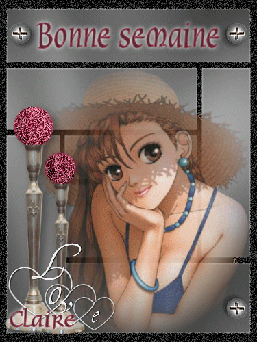 claire et moi venons vous souhaiter une tres bonne semaine