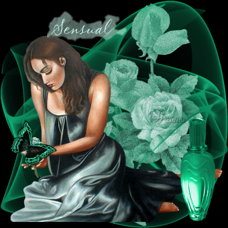 un parfum un papillon une jolie femme..egal sensualite